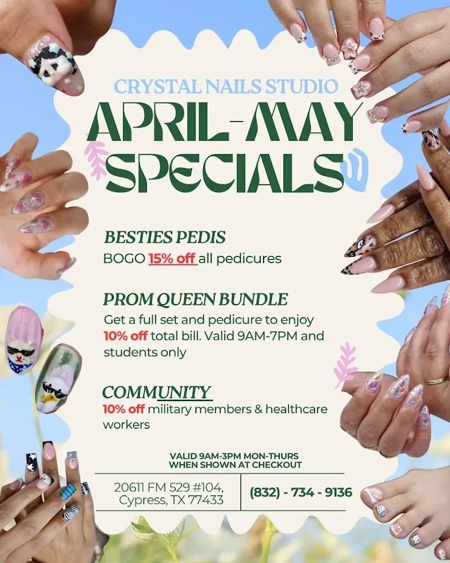 Crystal Nails Studio — Nail salon in Cypress